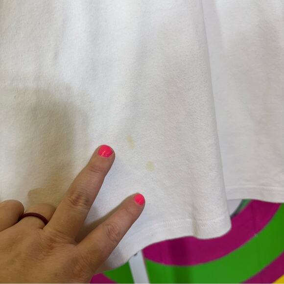 Morgan Cole, White Beaded Embellished Women's Top. Size Large. Good used cond! - Picture 2 of 6